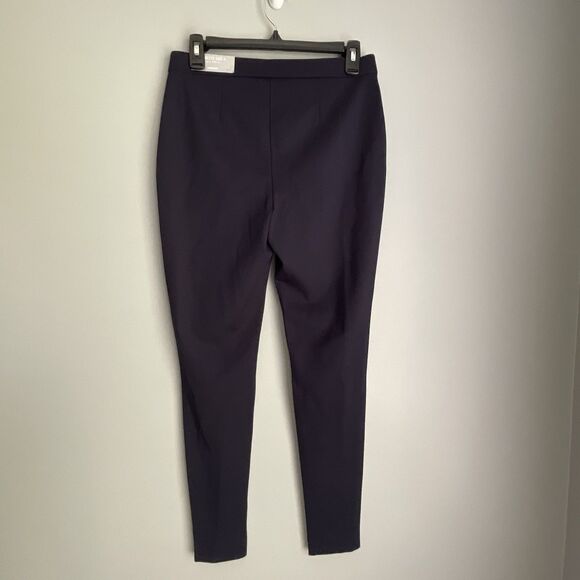 Chico’s Size 0 Faux Leather Front/Ponte Knit Back Leggings Sz 4 US Pull-On Ankle - Picture 8 of 12